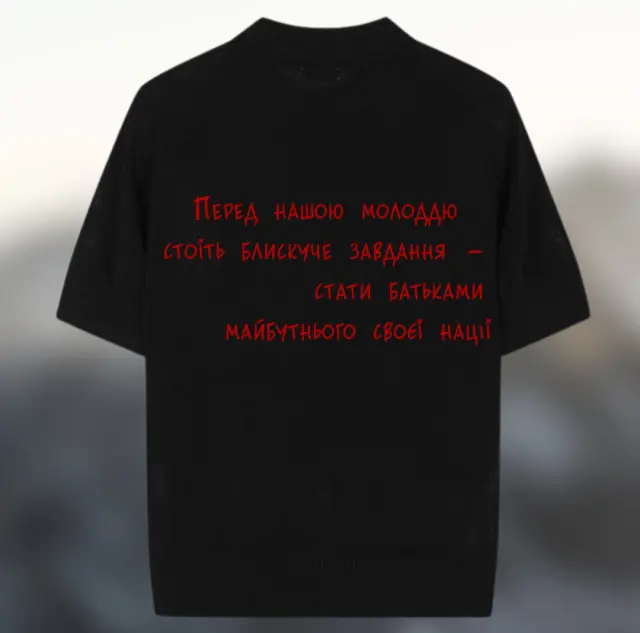 Футболка «Перед нашою молоддю...»